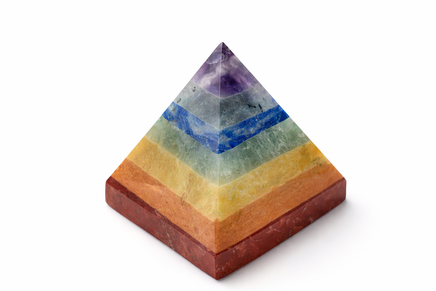 7 7 Chakra Pyramid – Natural Healing Crystal for Energy Balance, Alignment & Positivity | Hirayaa
