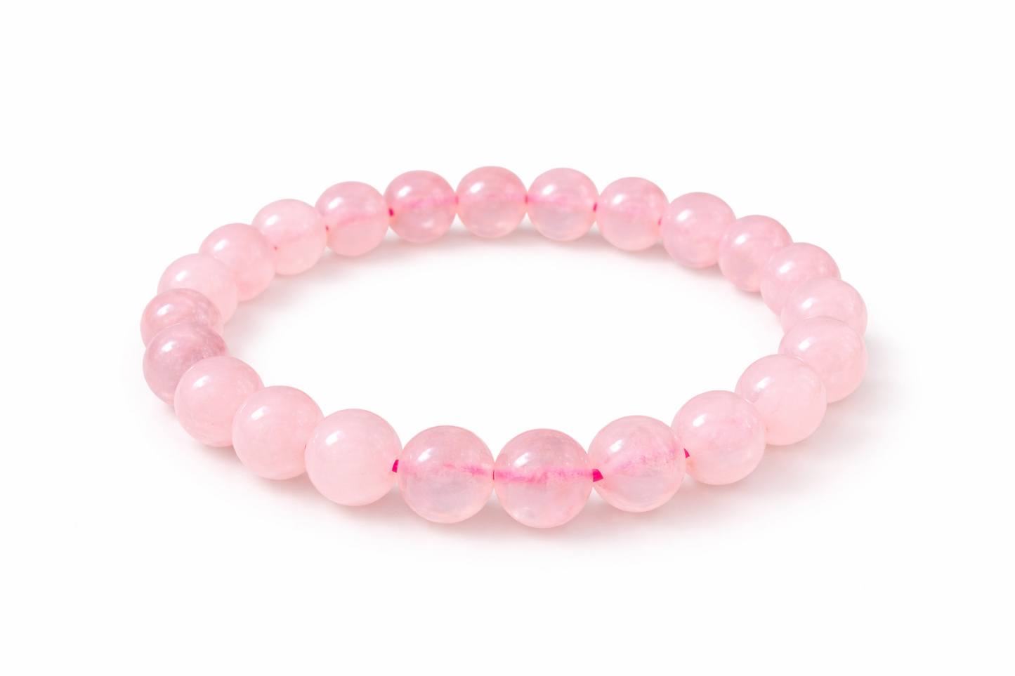 Rose Quartz Bracelet – Natural Healing Crystal for Love, Emotional Balance & Self-Love | Hirayaa